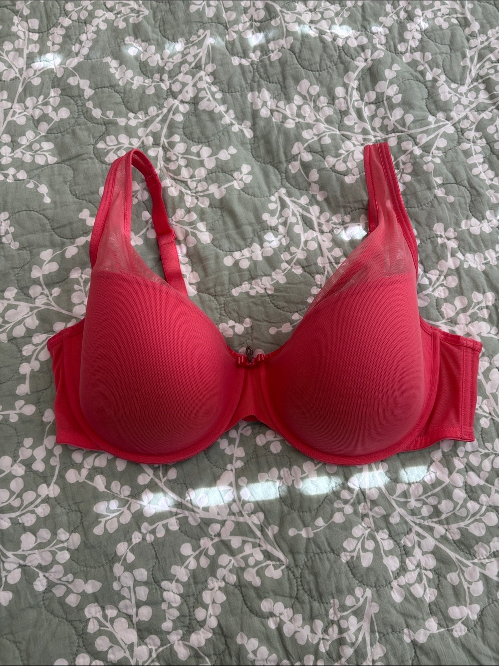 Curvy Couture Coral T-Shirt Bra
